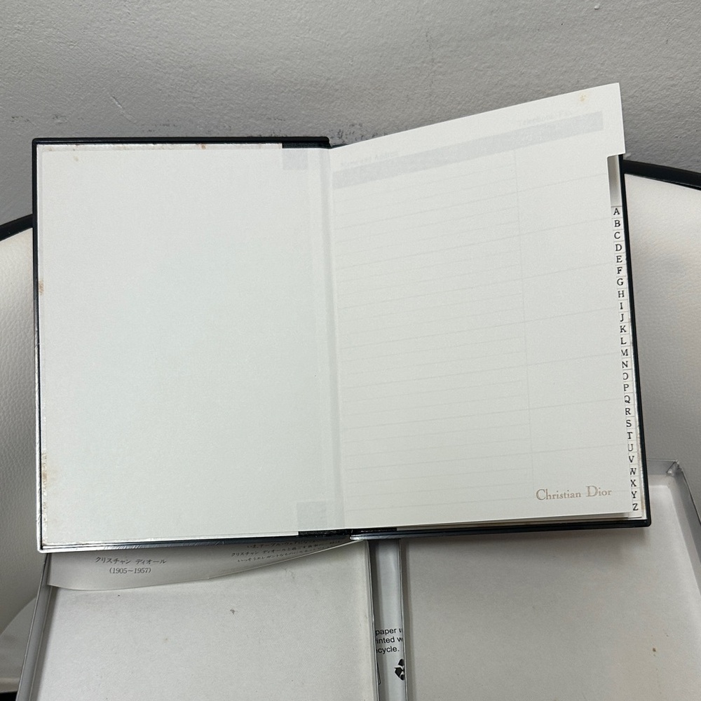 Christian Dior Address Note Book From Japan Red and Silver Gift Set - Picture 8 of 14